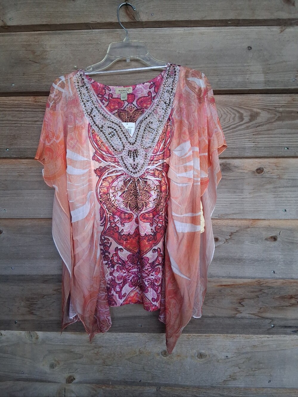 bohemian paisley kaftan tunic from the clothing brand One World